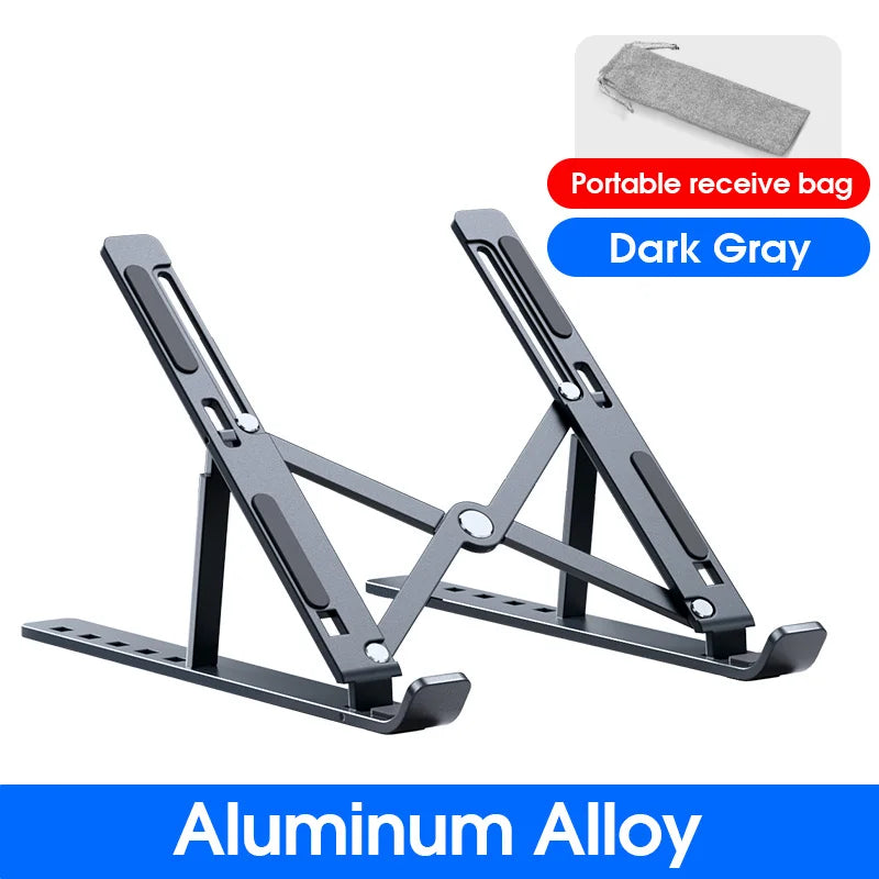 YYLM N3 Portable Laptop Stand Aluminum Foldable Notebook Stand for 10-15.6 Inch Laptops for Compatible with Macbook Lenovo DELL